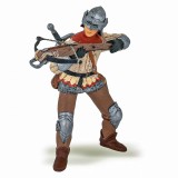 Papo Figurina Cavaler Cu Arbaleta Rosu, Personaje Medievale Fantastice