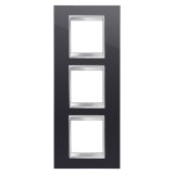 Rama Ornament 3P verticala LUX Gewiss Chorus negru GW16227TN