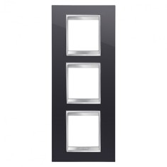Rama Ornament 3P verticala LUX Gewiss Chorus negru GW16227TN