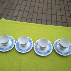 Portelan Bareuther Bavaria, frumos lot de 4 cesti de cafea