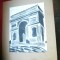 Laviu - Arcul de Triumf semnat S.Vergulescu , dim. = 19,5x25cm