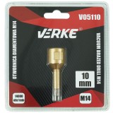 Carota diamantata pentru piatra, gresie si beton 10mm M14 V05110 Verke