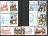 B0124 - Romania 2002 - Cetati 6v.cu vigneta,neuzat,perfecta stare, Nestampilat