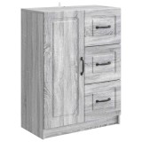 vidaXL Bufet cu sertar Sonoma gri 66 x 34,5 x 87 cm Lemn prelucrat 895781