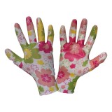 MANUSI NITRIL CU MODEL FLORAL ROZ - 9, LAHTI PRO, L221709K