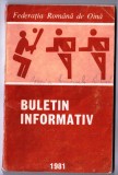 buletin informativ federatia romana de oina 1981 bucuresti 100 de pagini