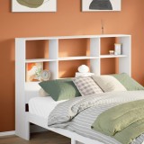 Tablie Pat Gossi 120cm Alb, Lemn Masiv Pin, Depozitare, Montaj Facil, Economie Spatiu, Design Modern
