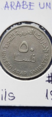 EMIRATELE ARABE UNITE 50 FILS 1982 VF foto