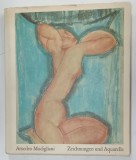 AMEDEO MODIGLIANI , ZEICHNUNGEN und AQUARELLE ( DESEN SI ACUARELA ) , von FRANCO RUSSOLI , ALBUM CU TEXT IN LIMBA GERMANA , 1969