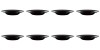 Set 8 Farfurii Paste Adanci Opal Negre 28.5cm Vervo.ro - Farfurii Moderne, Rezistente, Elegante - Vesela Premium pentru Masa