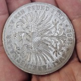 Germania 2 zwei Taler 1862 , Statele Germane , argint 36,92 grame