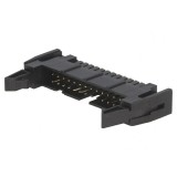 Soclu IDC 26PIN drept cu ejector negru 2,54mm THT