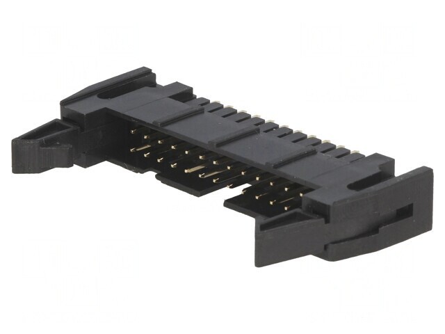 Soclu IDC 26PIN drept cu ejector negru 2,54mm THT