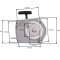 Demaror drujba compatibil Stihl 028, 028AV, 028 Super, 028 WB