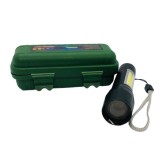 Мини led фенер, 3 степени на светене и usb, isp21, Черен, Oem