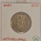 Netherlands, Olanda, 1 Gulden 1955, KM#184, argint, Juliana