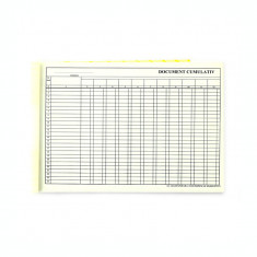 Document cumulativ, format A4, orientare vedere, 100 file