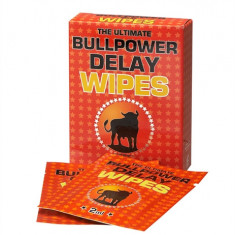 Servetele pentru intarzierea ejacularii Bull Power Wipes Delay 6x2ml