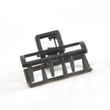 Cleste negru de par dreptunghiular