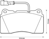 Placute frana Alfa Romeo 159 (939), 166 (936), Brera (939), Gt (937), Spider (939, 939); Lancia Delta 3 (844), Kappa (838a), Kappa Sw (838b), Kappa C, SRLine