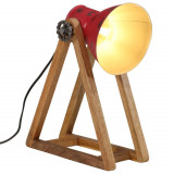 VidaXL Lampă de birou 25 W, roșu uzat, 30x17x40 cm, E27