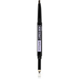 Maybelline Express Brow Satin Duo creion pentru spr&acirc;ncene pulbere duo culoare 04 - Dark Brown