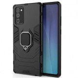 Husa telefon Plastic Samsung Note 20 zn980 antishock Rugged Sergeant Armor Ring black