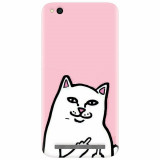 Husa silicon pentru Xiaomi Redmi 4A, White Cat