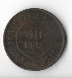 Moneda 40 reis 1908 - Brazilia