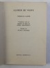 VERSURI ALESE de ALFRED DE VIGNY , 1968