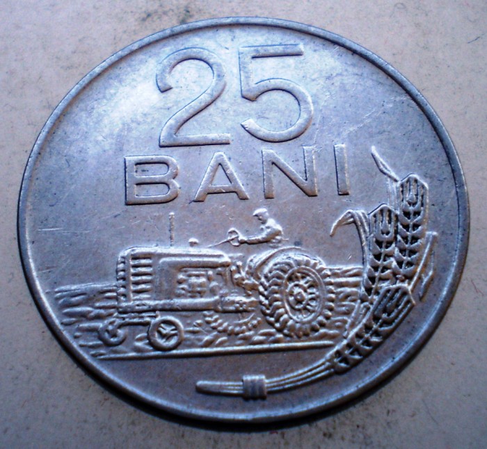1.606 ROMANIA RSR 25 BANI 1966
