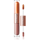 Cumpara ieftin Makeup Revolution Double Up lichid fard ochi 2 in 1 culoare Luminous Bronze 2x2,2 ml