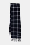 Marc O&#039;Polo esarfa de l&acirc;nă culoarea bleumarin, cu model, 530805102036