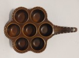 Tigaie ceramica vintage Melitta, pentru clatite mici, vintage, anii 70,