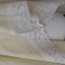 2 draperii / perdele noi, bumbac 100 % , dantela aplicata
