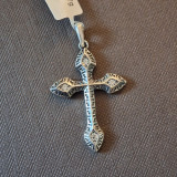 Cruce gotica din argint realizata in Thailanda - 3.5 cm