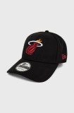 New Era Șapcă culoarea negru, material neted