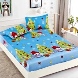 Cumpara ieftin Husa de Pat Craciun + 2 Fete de Perna din Finet - JO629