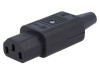 Conector alimentare AC IEC 60320 drept 10A 250V