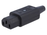 Conector alimentare AC IEC 60320 drept 10A 250V