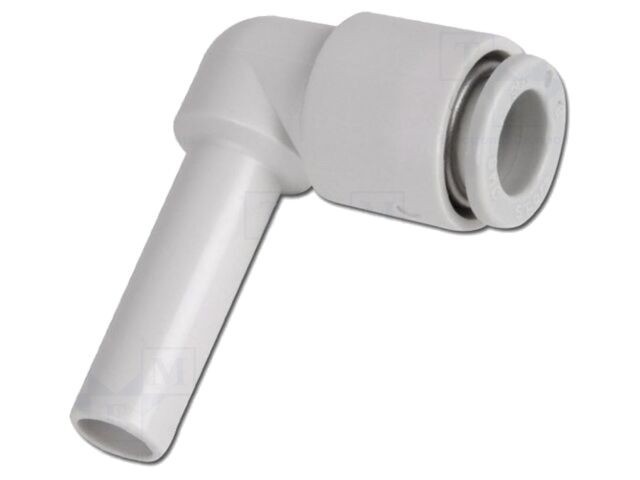 Conector push-in 90&deg; polipropilenă 6mm