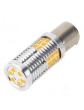 Led Auto Portocaliu BAU15S 12-24V, 30 SMD 3030 Epistar Semnalizare FARA EROARE Portocaliu, Xenon Bright