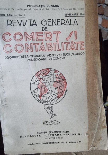 Revista generala de Comert si Contabilitate Nr. 9 /1941