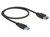 Cablu USB A soclu/mufă, 0,5m, aurit, 5Gbps - DELOCK