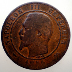 1.935 FRANTA NAPOLEON III 10 CENTIMES 1854 D