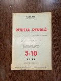 Revista Penala Anul VIII Mai-Decembrie 5-10 1941