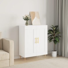 vidaXL Servantă, alb, 69,5x34x90 cm, lemn compozit