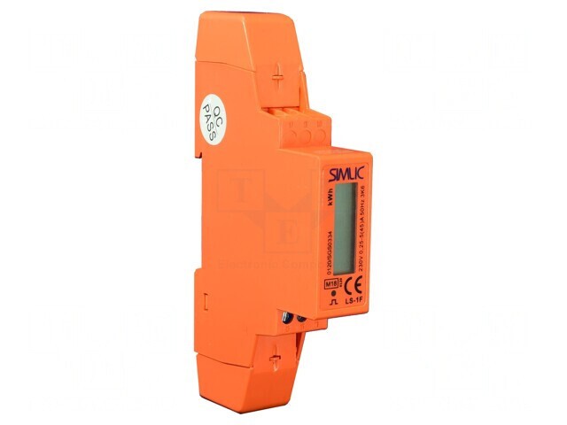 Contor Digital 1-Fază LCD pentru Șină DIN