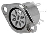 Soclu DIN mamă 8 pini 270&deg; argintat 34V 2A