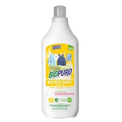Detergent hipoalergen pentru hainutele copiilor bio 1L Biopuro foto